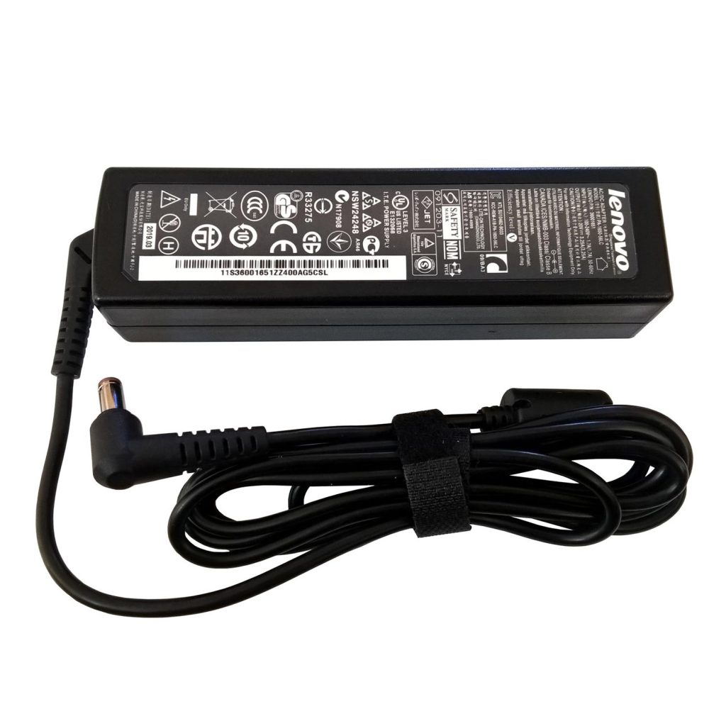 شارژر لپ تاپ LENOVO 65W 20V 3.25A فیش 5.5 در 2.5 میلی‌متر