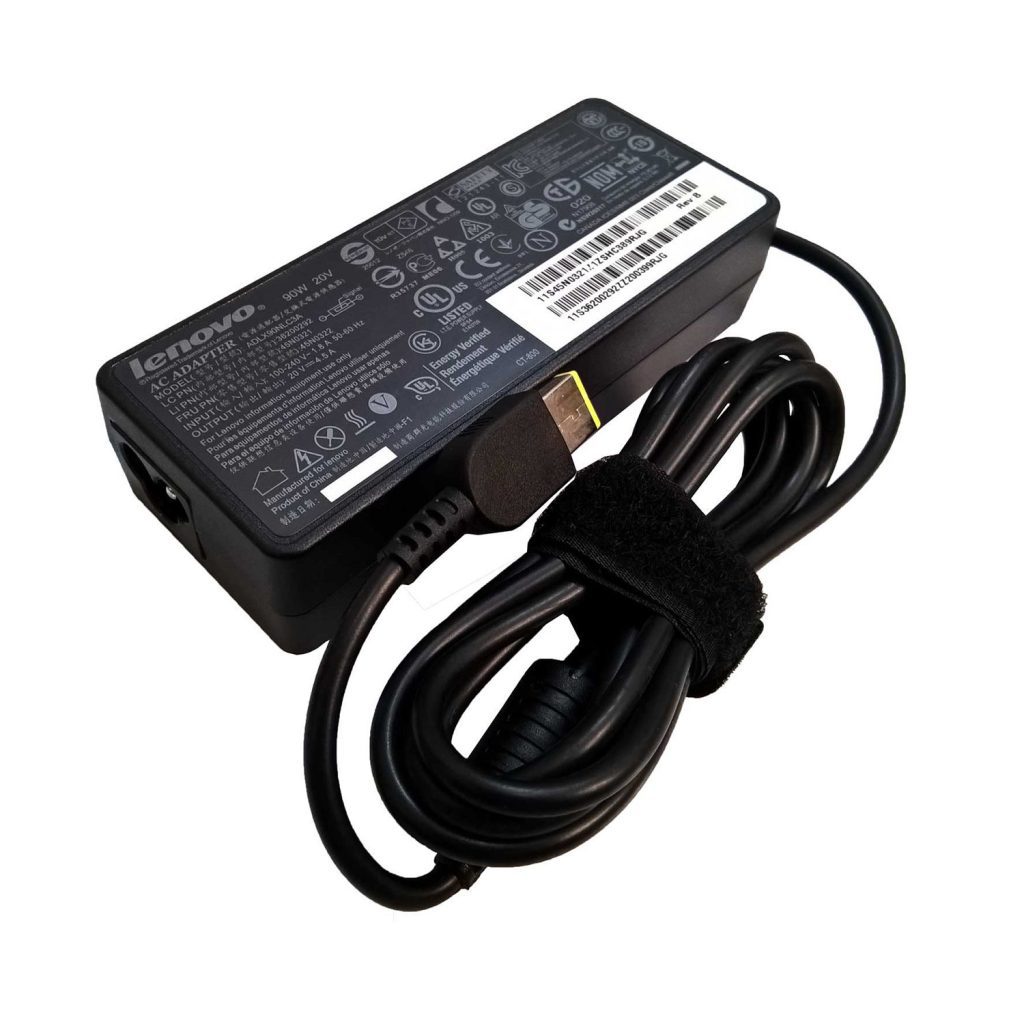 شارژر لپ تاپ Lenovo 20V 4.5A 90W فیش USB