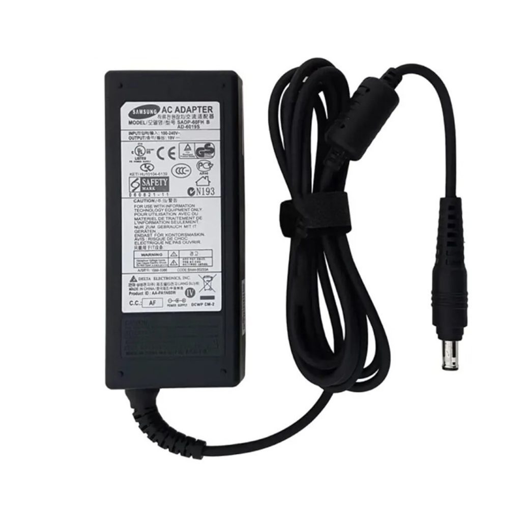 شارژر لپ تاپ سامسونگ SAMSUNG 90W 19V 4.74A فیش 5.5 در 3.0mm