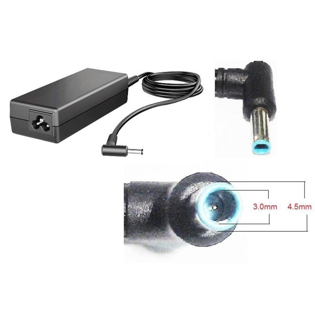 شارژر لپ تاپ HP 90W 19.5V 4.62A فیش آبی رنگ 4.5 در 3.0 میلی‌متر