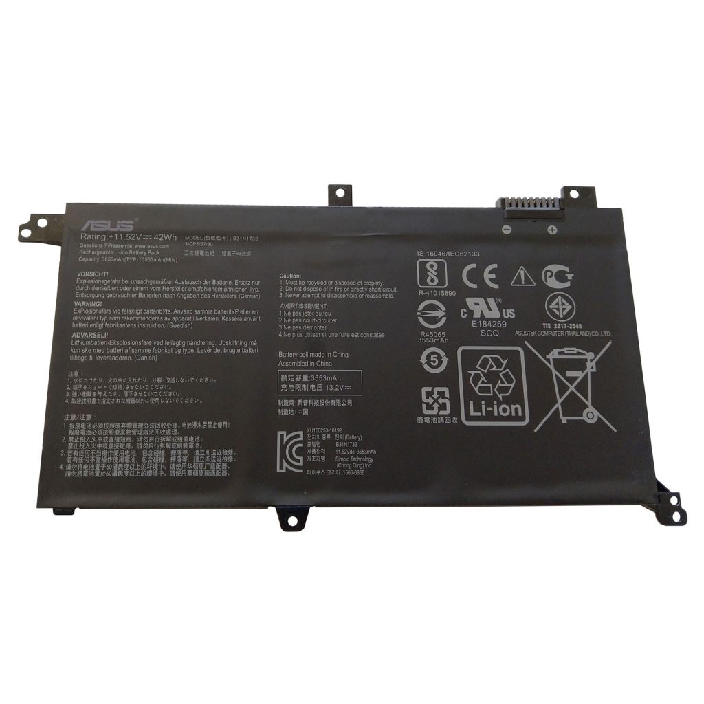 باطری لپ تاپ ایسوس ASUS BATTERY K571 B31N1732