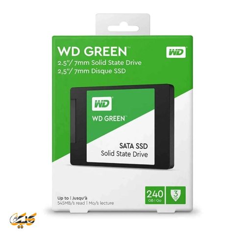 اس‌اس‌دی اینترنال وسترن دیجیتال مدل Green ظرفیت ۲۴۰ گیگابایت