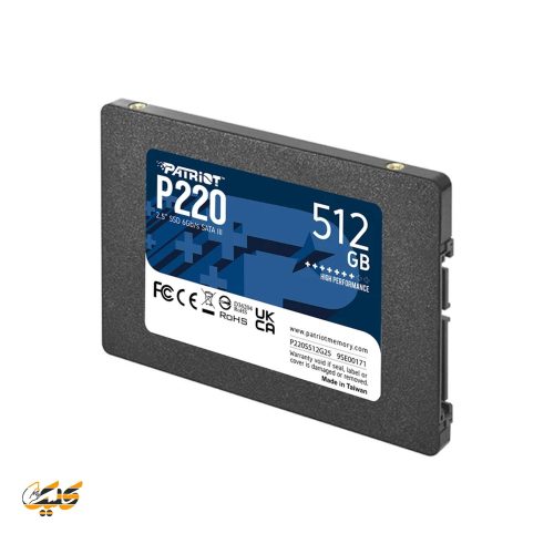اس اس دی اینترنال پتریوت مدل P220 ظرفیت 512 گیگابایت (Patriot SSD P220 512GB)