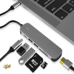 هاب USB-C شش کاره EXPO مدل BX6H (6 in 1 Type-C Hub)