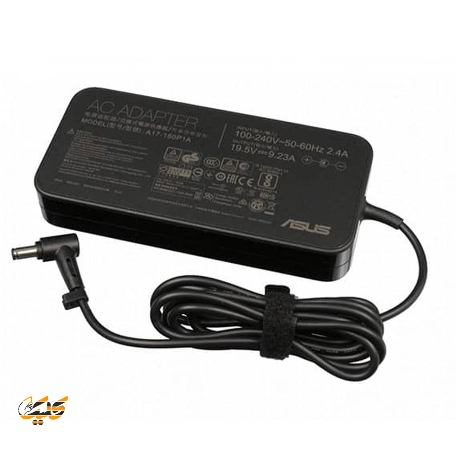 ASUS-180W-19.5V-9.23A شارژر لپ تاپ ایسوس ASUS 180W 19.5V 9.23A فیش 6.0 در 3.7 میلی متر