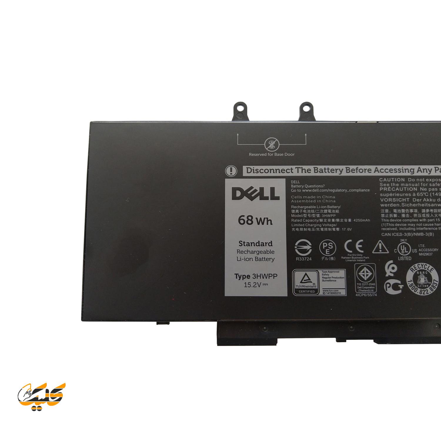 000222 باطری لپ تاپ Dell Latitude 5410 / 5411 / 5510 / 5511 مدل 3HWPP