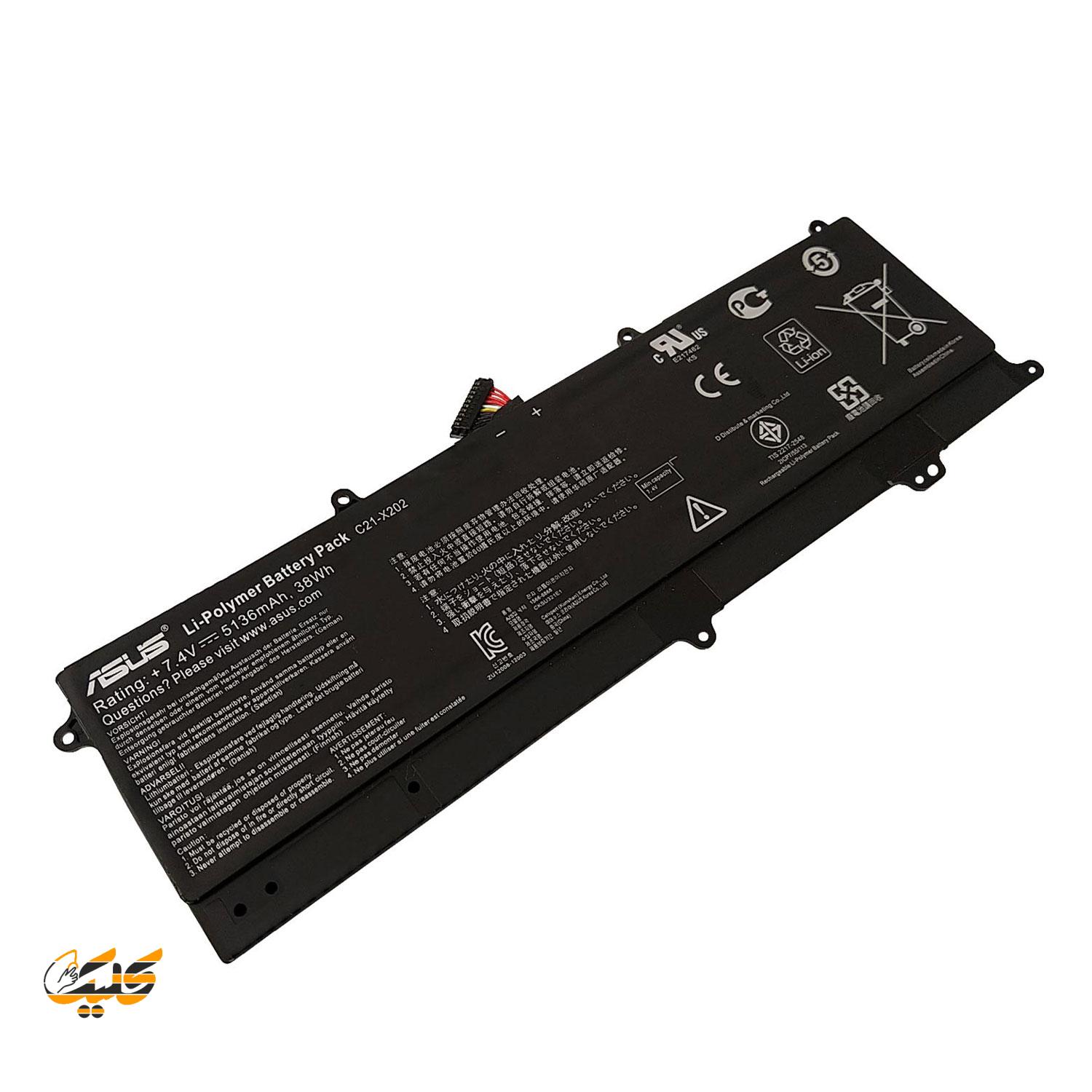 004882 باطری لپتاپ ایسوس Asus VivoBook S200E