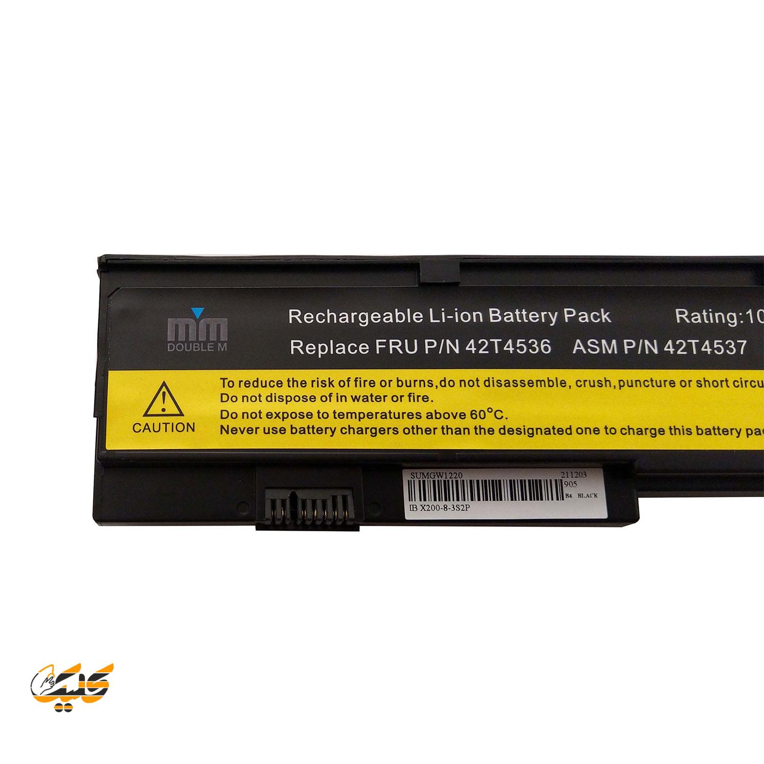 382101 باطری لپتاپ لنوو Lenovo Battery X201 6-Cell 4400mAh